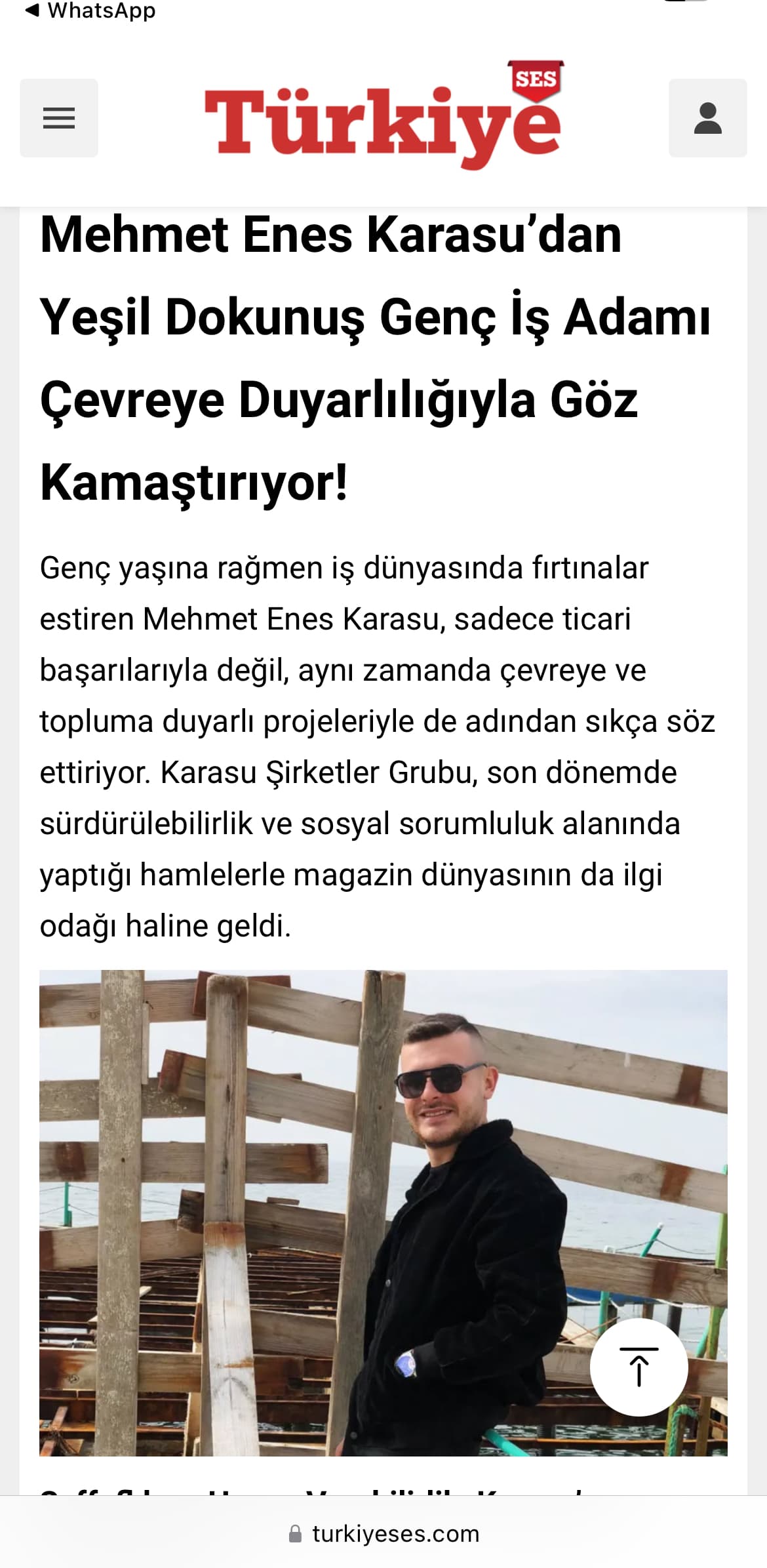 Ses Türkiye'de şirketimizle ilgili haberi