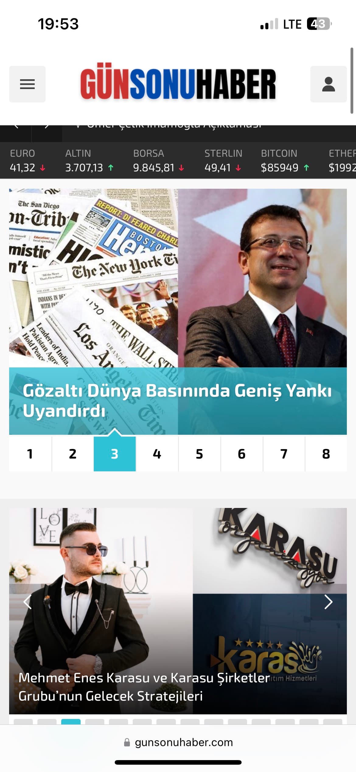 Gün Sonu Haber'de şirketimizle ilgili haber