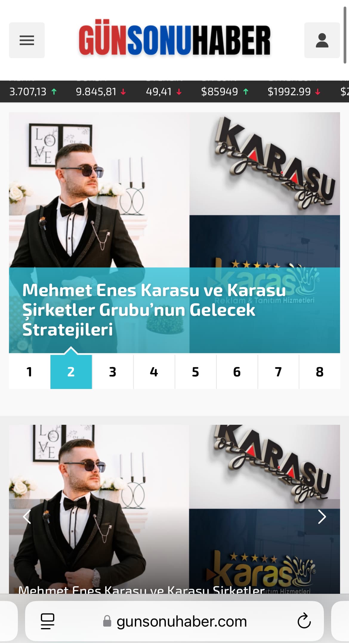 Gün Sonu Haber'de şirketimizle ilgili haber