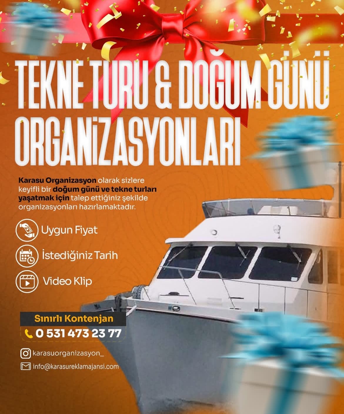 Tekne Turu ve Doğum Günü